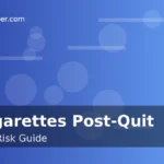 Guide graphic on e-cigarette use after quitting smoking