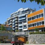 Wind turbines in a green field